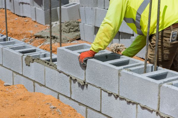 Concrete Blocks Installation in Xenia