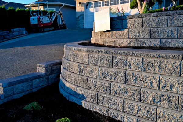 Stone Retaining Wall Repair in Xenia