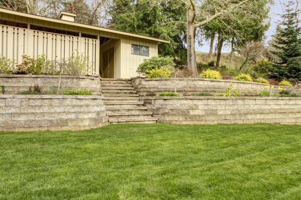 Retaining Wall Construction in Xenia