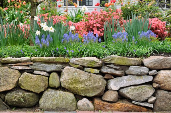 Stone Wall Hardscaping in Xenia