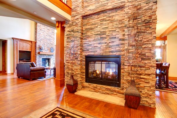 Stone Hearth Installation in Xenia