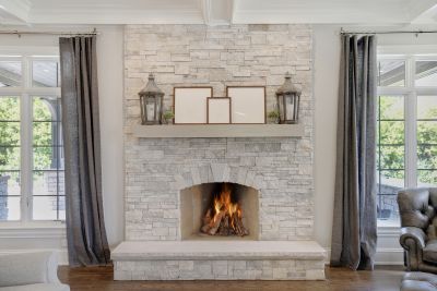 Indoor Masonry Fireplace