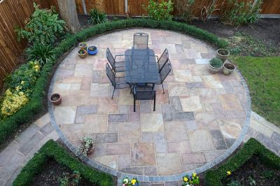 Stone Patio Setup